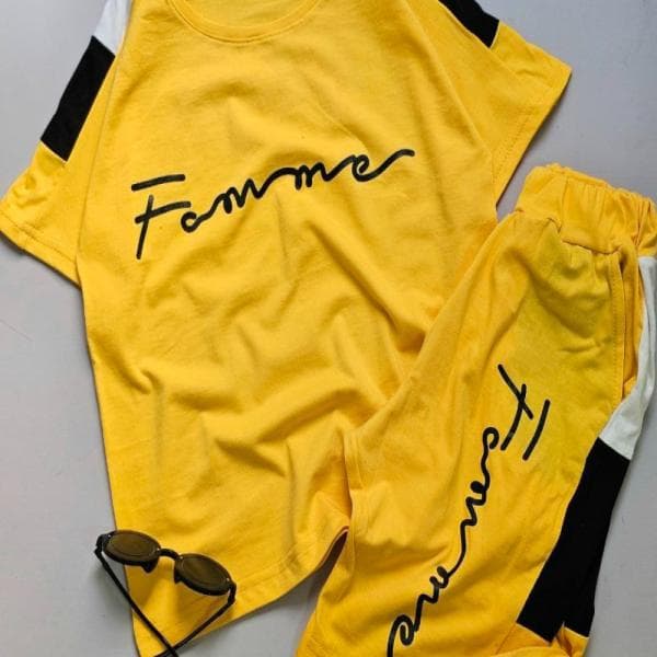 ست پسرانه تیشرت و شلوارک شونه شطرنجی - تصویر 4