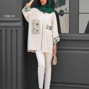 مانتو زنانه جلو باز کد 147