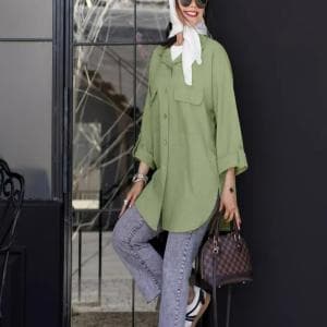 شومیز خط دار زنانه