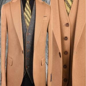 کت و شلوار یقه بلیزر تک دکمه دوچاک