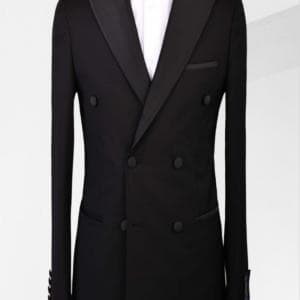 کت شلوار یقه بلیزر دبل برس