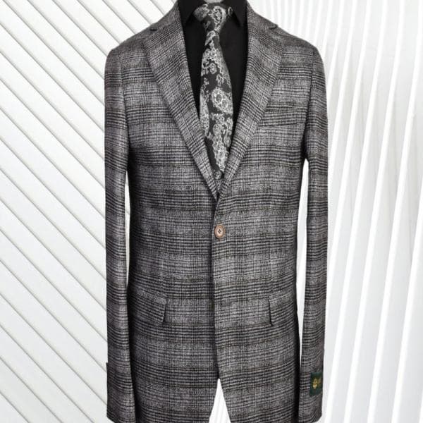 کت تک یقه انگلیسی دودکمه دوچاک - تصویر 3