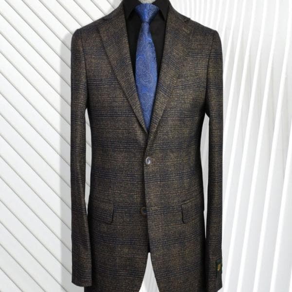 کت تک یقه انگلیسی دودکمه دوچاک - تصویر 2