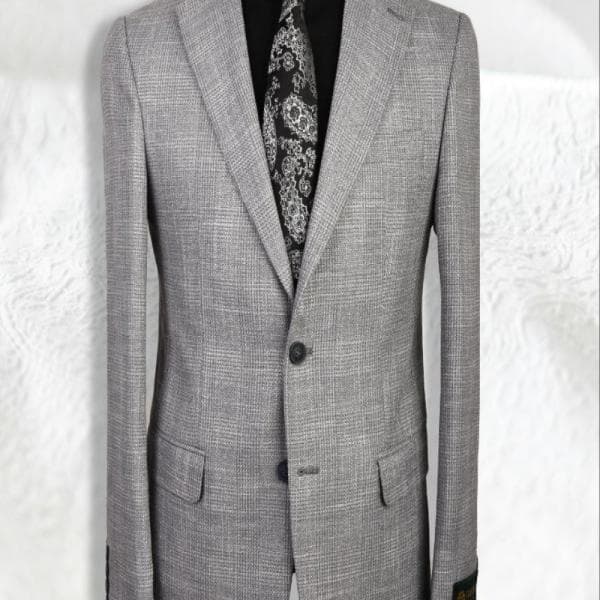 کت تک یقه انگلیسی دو دکمه دوچاک - تصویر 4