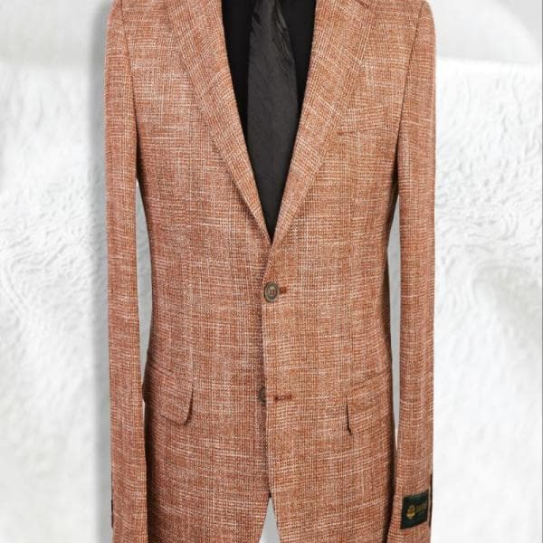 کت تک یقه انگلیسی دو دکمه دوچاک - تصویر 1