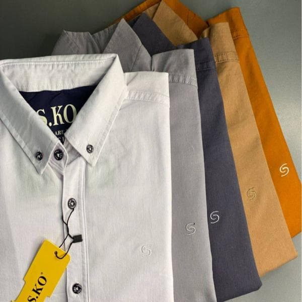 پیراهن مردانه آستین بلند کد 718 - تصویر 2