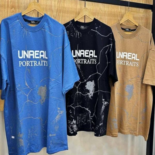 تیشرت آستین کوتاه طرح Unreal کد 650 - تصویر 2