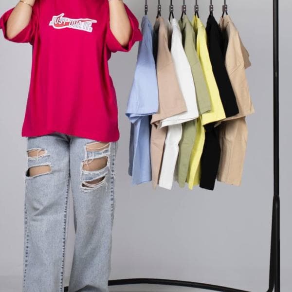 تیشزت باکسی کلاه دار - تصویر 8