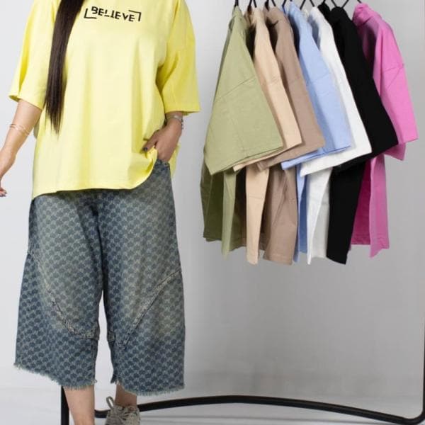 تیشزت باکسی کلاه دار - تصویر 4