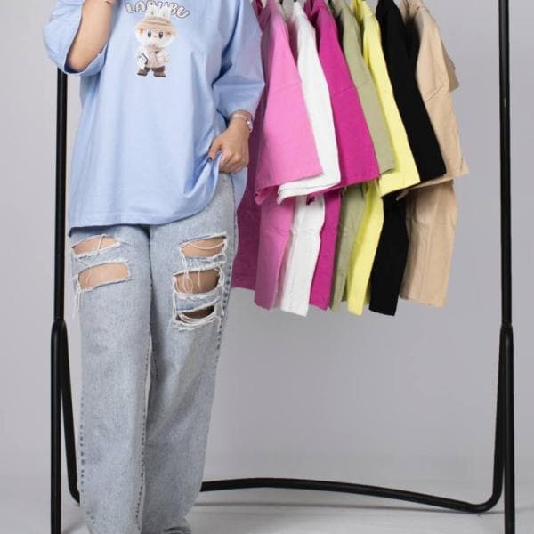 تیشزت باکسی کلاه دار - تصویر 3