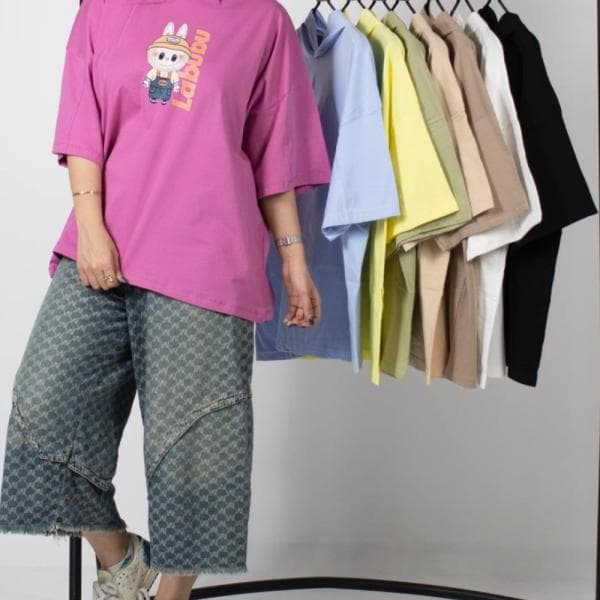 تیشزت باکسی کلاه دار - تصویر 1