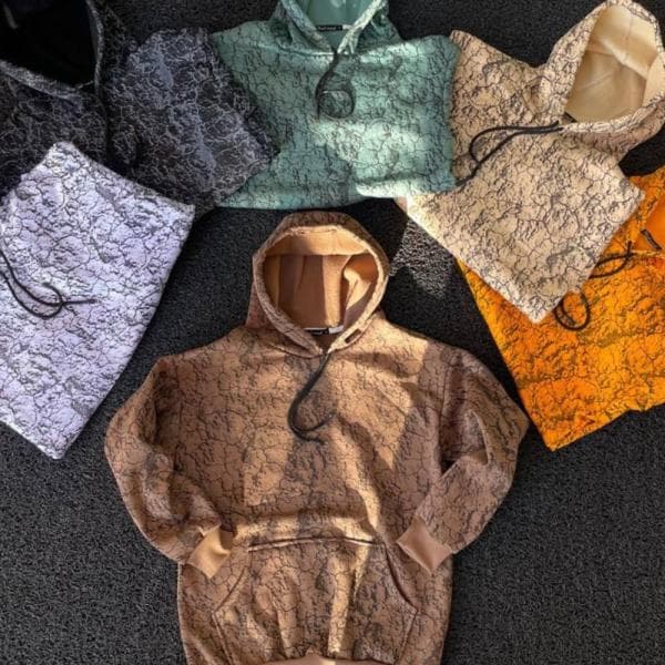 هودی داخل کرکی چاپی کد2842 - تصویر 2