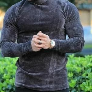 بلوز یقه اسکی مخملی فول کش