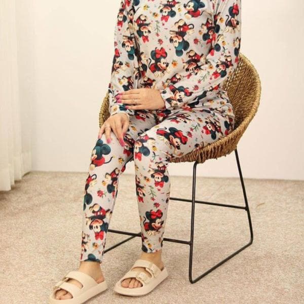 ست بلوز شلوار چاپ فانتزی - تصویر 4