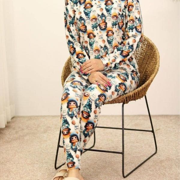 ست بلوز شلوار چاپ فانتزی - تصویر 6