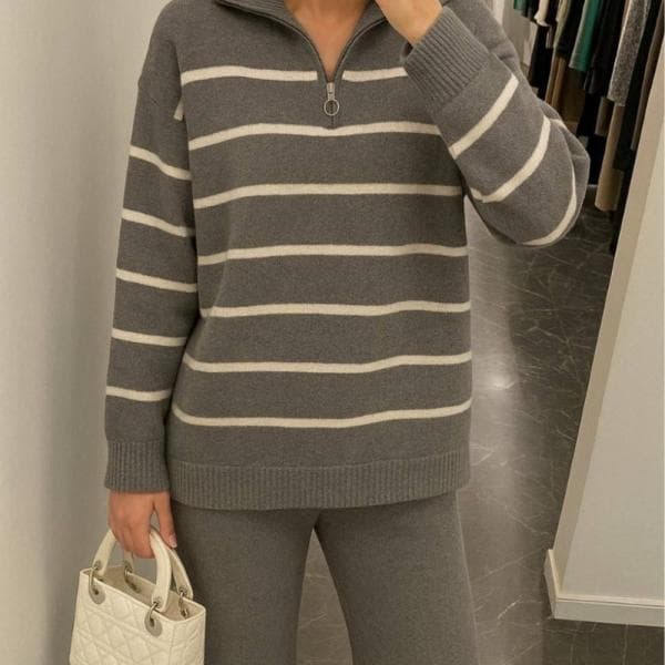 ست بلوز شلوار نیم زیپ - تصویر 3