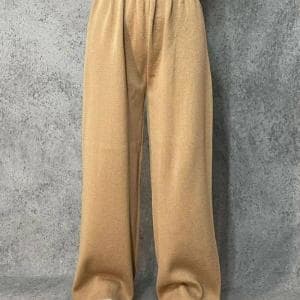 شلوار بافت کمر کش پهن