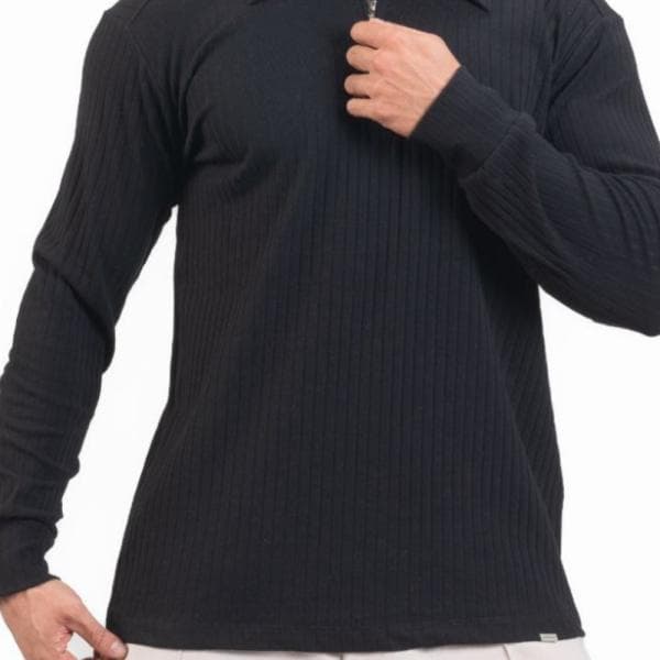 بلوز نیم زیپ یقه دار برند REPRESENT - تصویر 4