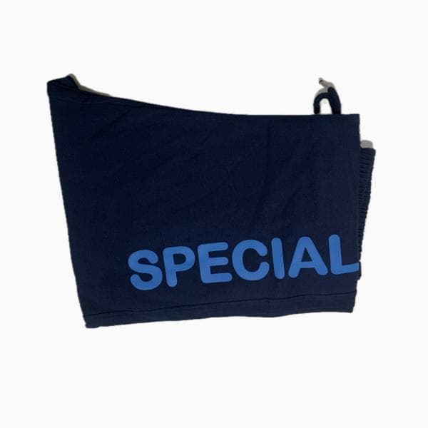 ست آستین بلند و شلوار اورسایز سرمه ای برند SPECIAL پارچه دورس دو نخ لاکرا در سایزبندی - تصویر 6