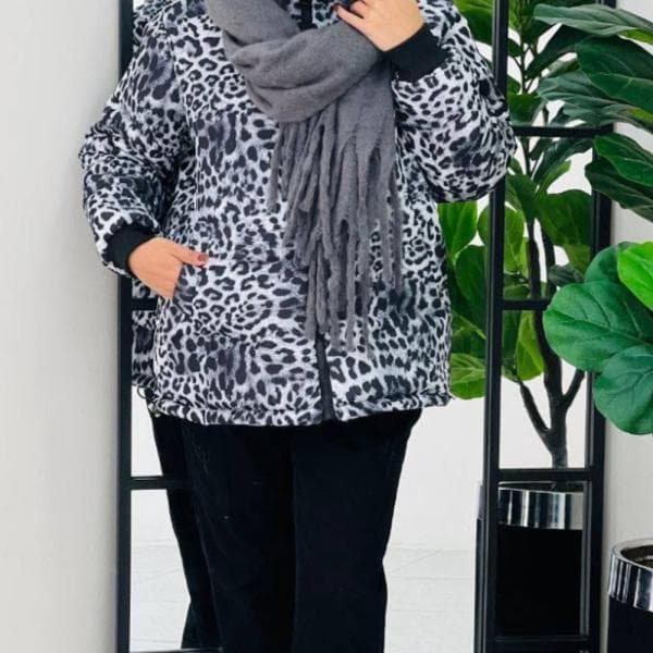 کاپشن پلنگی طنین - تصویر 3