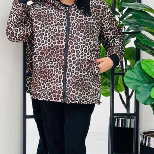 کاپشن پلنگی طنین - تصویر 4