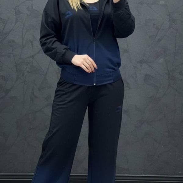 ست سه تیکه تاپ و سویشرت و شلوار - تصویر 6