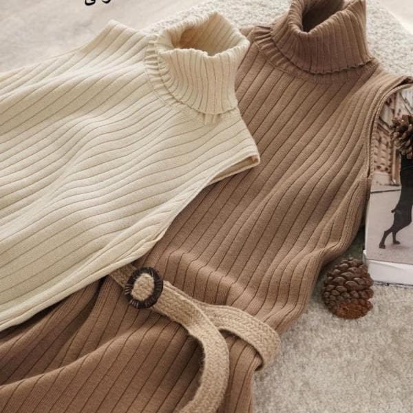 ماکسی بافت یقه اسکی - تصویر 3