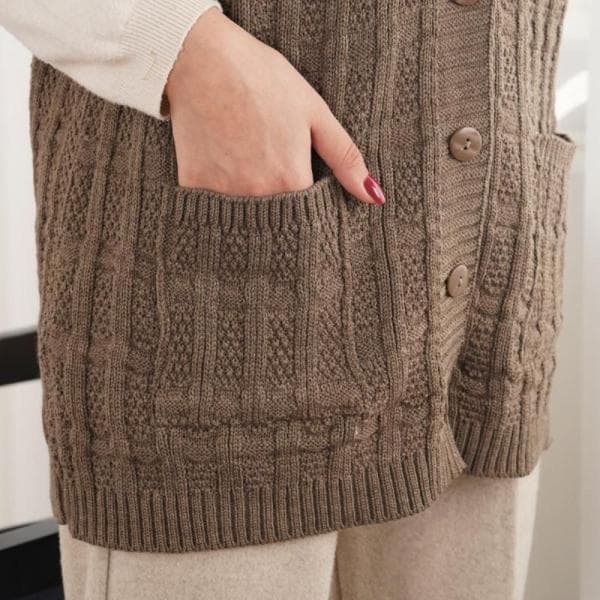 ژیله بافت مربعی جلو دکمه - تصویر 2