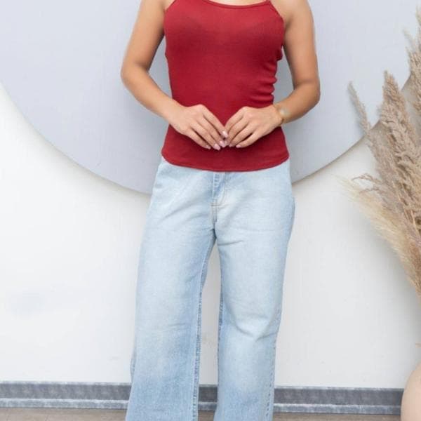 تاپ بلند سگکدار پشت بندی - تصویر 2