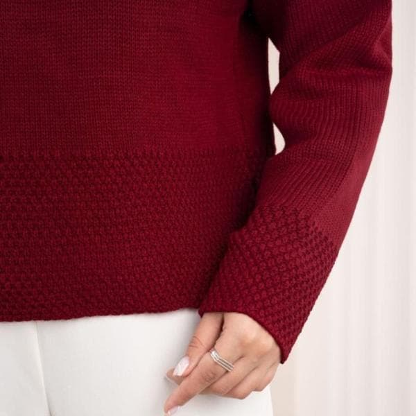 بافت یقه اسکی پایین لیس لیس کد466 - تصویر 3