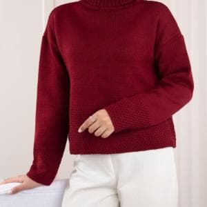 بافت یقه اسکی پایین لیس لیس کد466