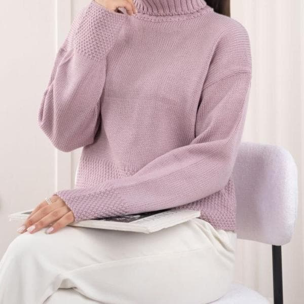 بافت یقه اسکی پایین لیس لیس کد466 - تصویر 4