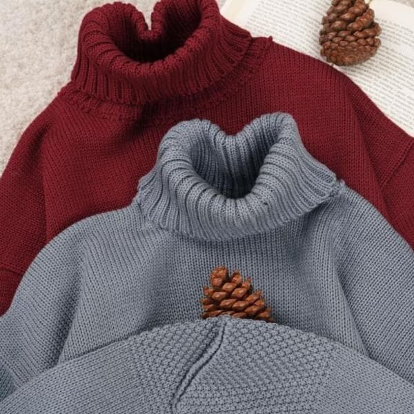 بافت یقه اسکی پایین لیس لیس کد466 - تصویر 5