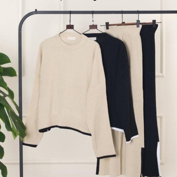 ست بافت ستونی چاکدار کد1003 - تصویر 7