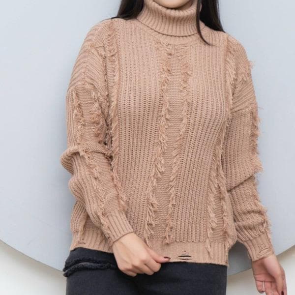 بافت یقه لش ریش ریش کد 3077 - تصویر 3