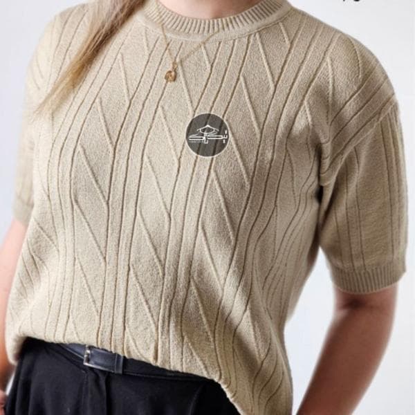 تیشرت بافت آستین کوتاه مورب کد3060 - تصویر 7