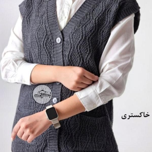 ژیله بافت آبشاری دو جیب کد3031 - تصویر 5