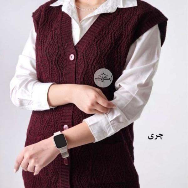 ژیله بافت آبشاری دو جیب کد3031 - تصویر 1