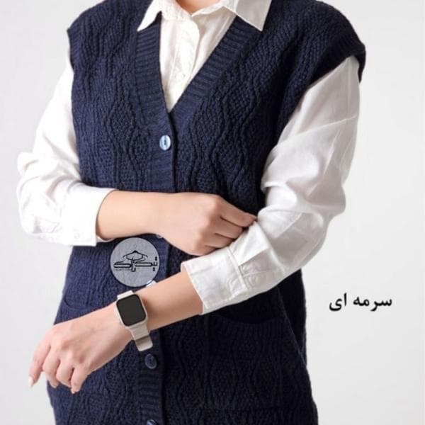 ژیله بافت آبشاری دو جیب کد3031 - تصویر 3