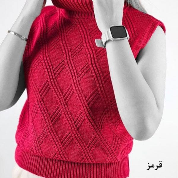 ژیله بافت یقه اسکی لوزی کد 1021 - تصویر 1