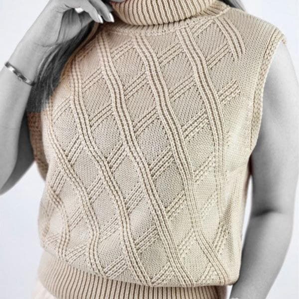 ژیله بافت یقه اسکی لوزی کد 1021 - تصویر 6