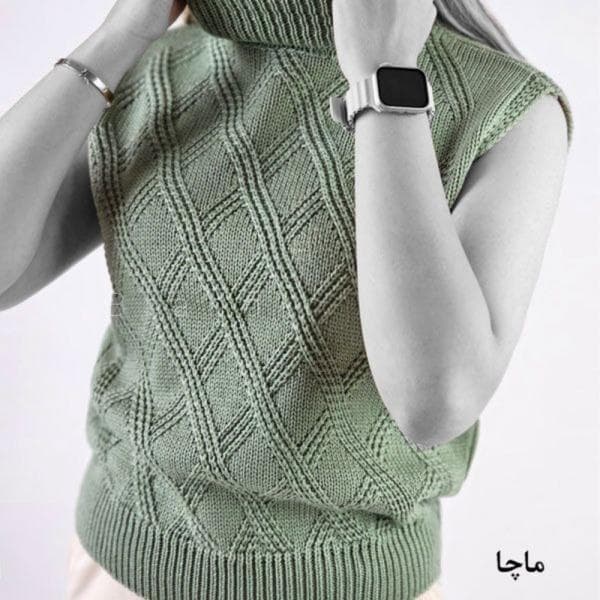 ژیله بافت یقه اسکی لوزی کد 1021 - تصویر 7