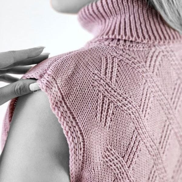 ژیله بافت یقه اسکی لوزی کد 1021 - تصویر 2