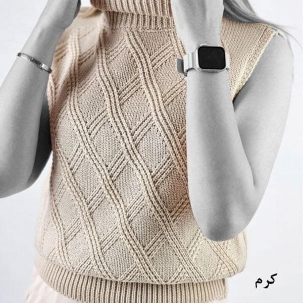 ژیله بافت یقه اسکی لوزی کد 1021 - تصویر 5