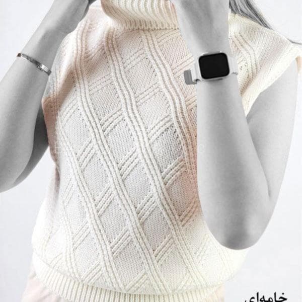 ژیله بافت یقه اسکی لوزی کد 1021 - تصویر 8