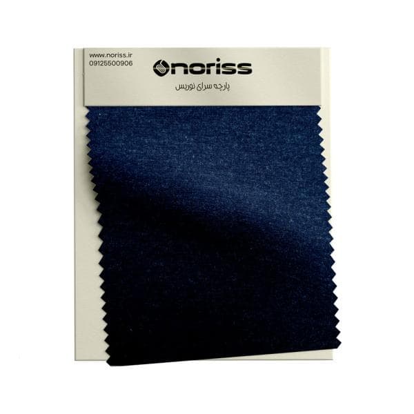 پارچه تریکو یکرو افکتدار 1.28 سوپر گردباف نوریس | سرمه ای ملانژ - تصویر 2