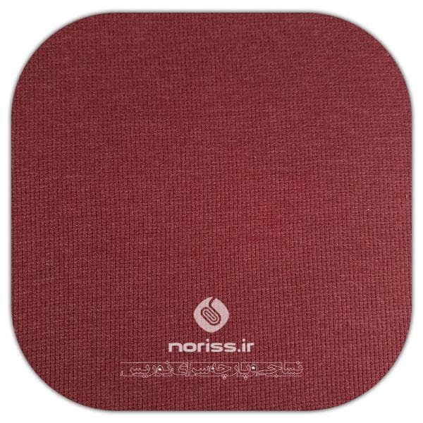 پارچه تریکو بیسکوییتی گردباف نوریس | زرشکی ملانژ - تصویر 1