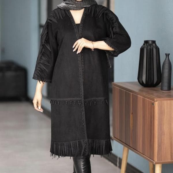 پارچه مخمل جودون مشکی - تصویر 6