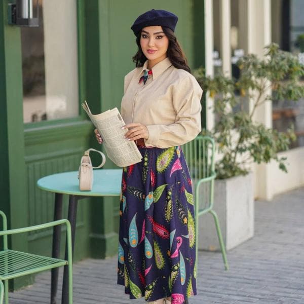 شومیز و دامن نارگل - تصویر 4