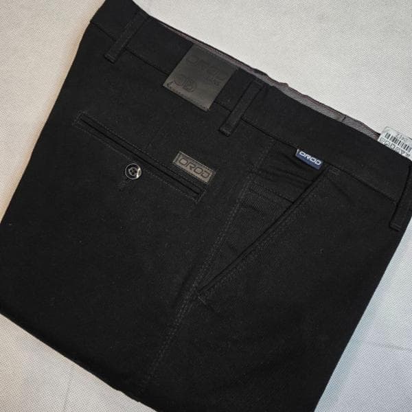 شلوار (رنگ مشکی) مردانه کتان کلاسیک - تصویر 1